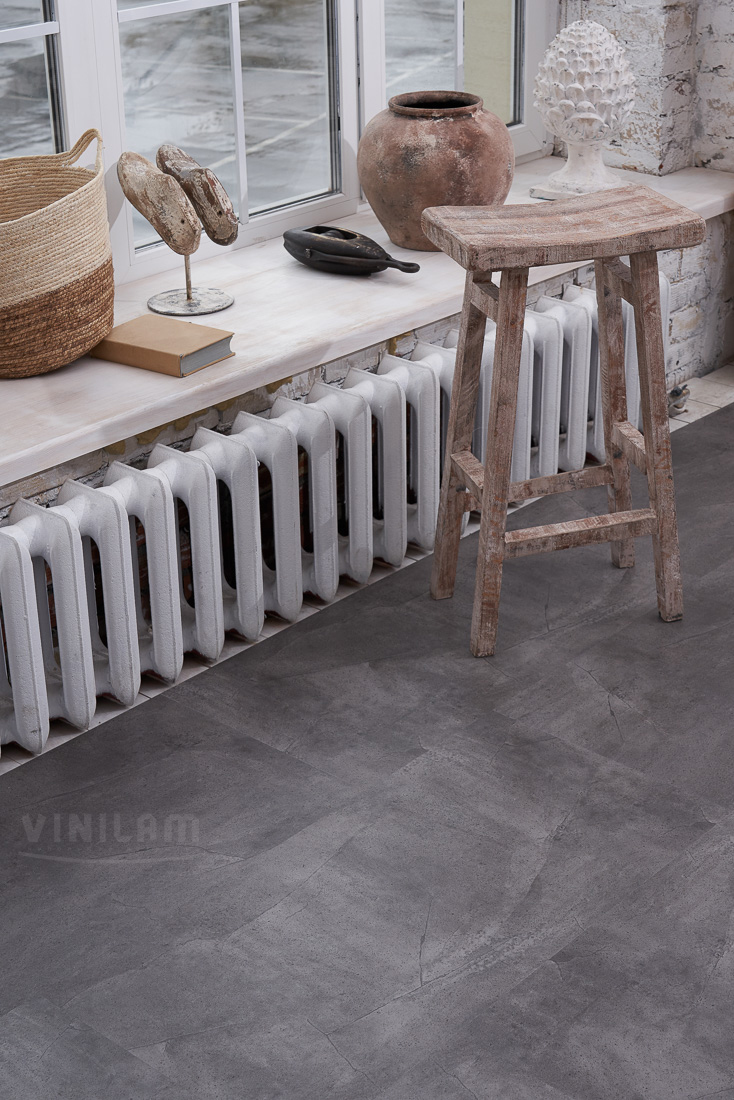 61602 Серый Бетон CERAMO VINILAM - Мастерская в ЖК "Барселона"
